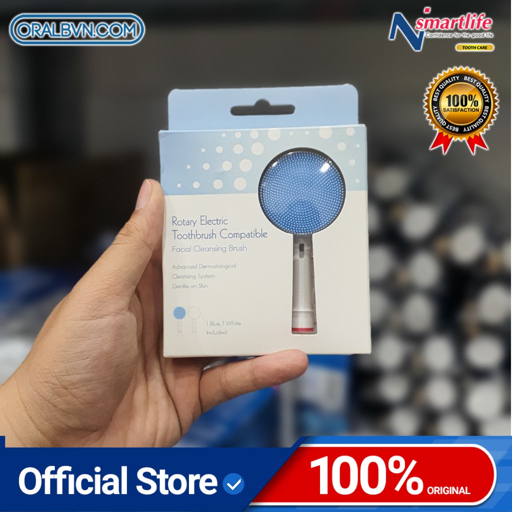 Đầu bàn chải thay thế Foreo giúp bàn chải điện Oral B thành máy rửa & massage mặt tiện dụng, làm sạch lỗ chân lông | BigBuy360 - bigbuy360.vn