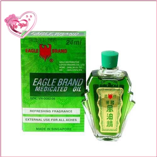 Chai dầu gió xanh singapore 24ml