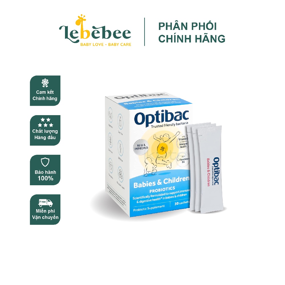 Men vi sinh Optibac Probiotics Babies &amp; Children