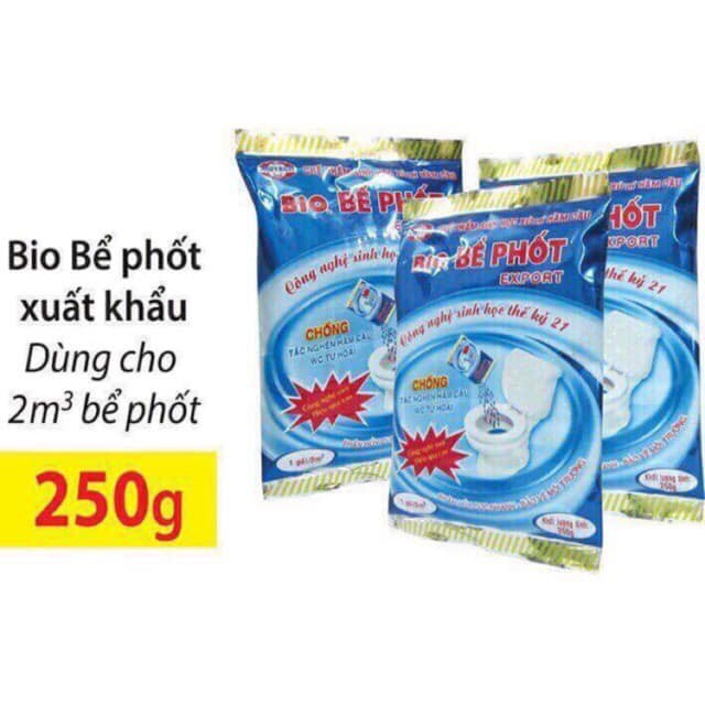 Men Xử Lí Bể Phốt Bio Công Nghệ Sinh Học Thế Kỉ 21 Gói 250G