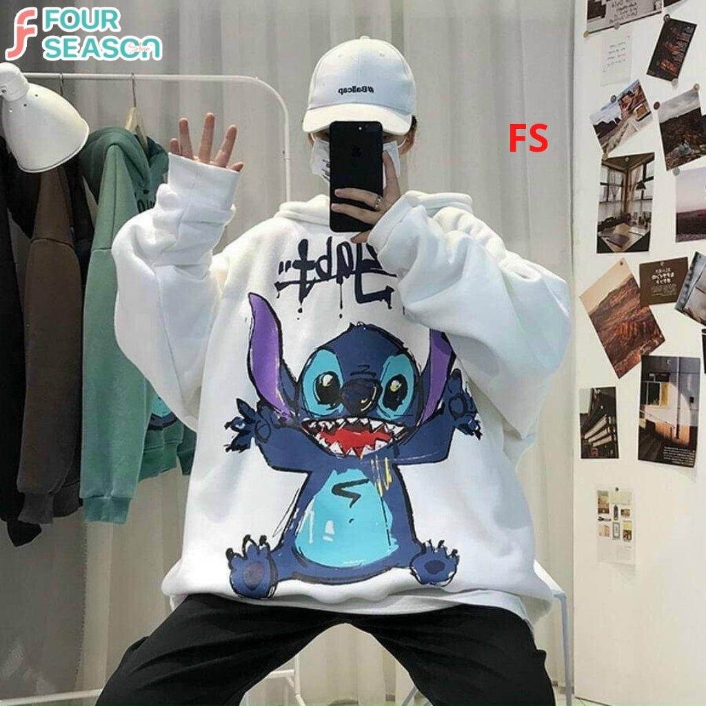 Áo hoodie nỉ unisex form rộng AH01 MOZJ FS phong cách streetstyle nam nữ chất vải nỉ rẻ đẹp