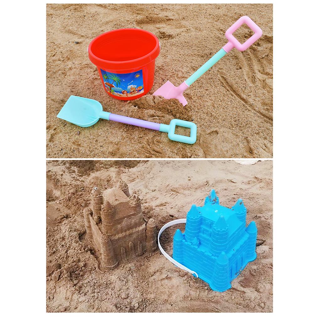 [infashion0] Bộ 5 Món Đồ Chơi Xúc Cát Đi Biển Dễ Thương Chống Mài Mòn Có Xô Niêm Phong Tốt Cho Trẻ Em