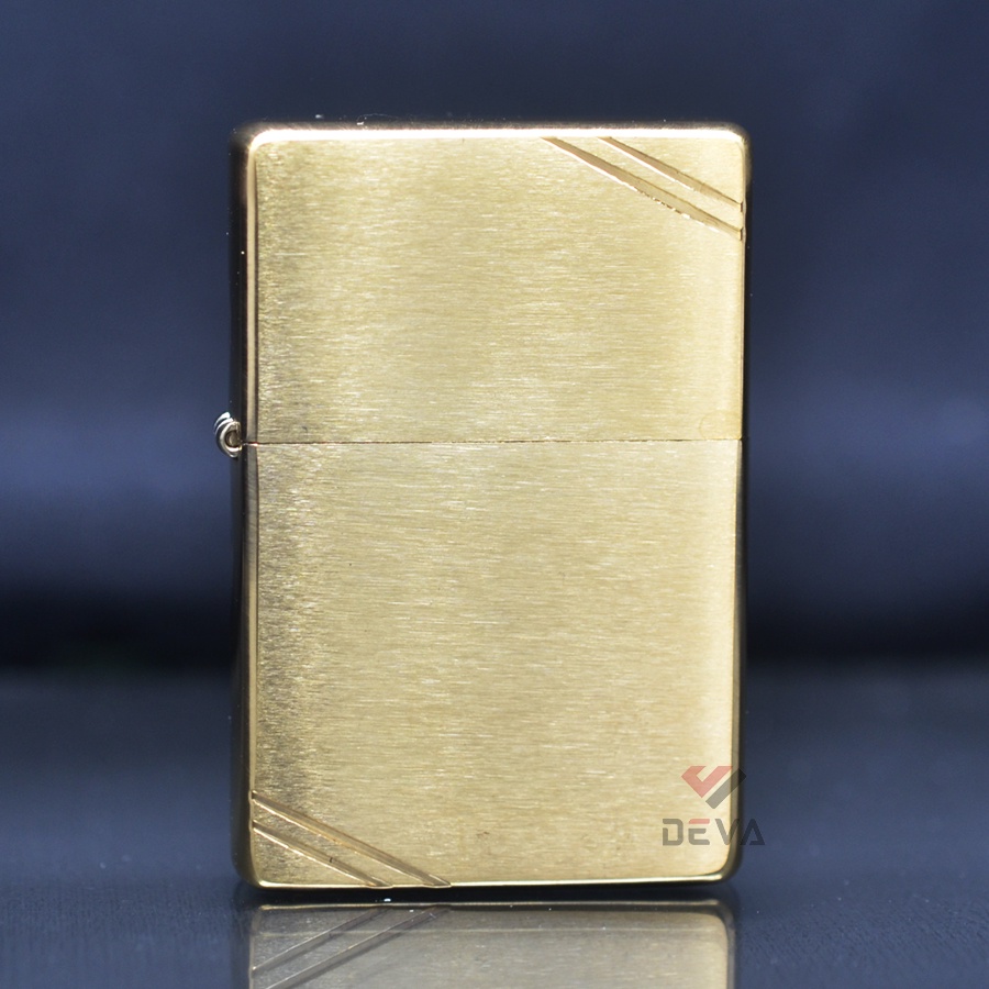 Nên mua Bật-lửa zịppo mỹ chính hãng vintage vàng xước chặt góc Z60 tại DEVA