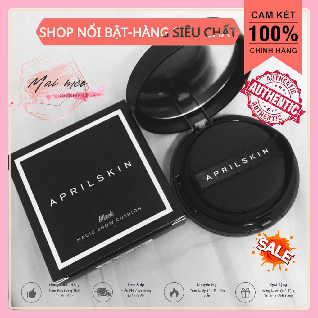 Phấn Nước- Cushion April Skin Che Phủ Tốt, Dưỡng Ẩm Cho Lớp Nền Hoàn Hảo