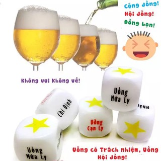 Trò chơi Xí ngầu uống bia set 1 viên - Siêu Hot - Xí Ngầu uống bia Xí Ngầu Nhậu