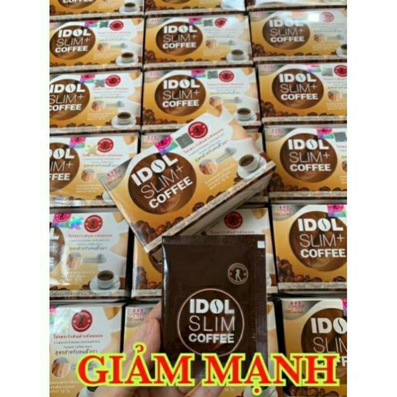 Cà Phê Giảm Cân Idol Slim Coffee Thái lan, Giảm Mạnh, Giảm 3-5kg tùy theo cơ địa ( hộp 10 gói )