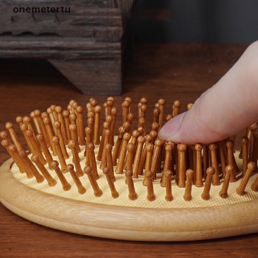 Lược Chải Tóc Đệm Khí Bằng Tre Massage Da Đầu An Toàn Cho Sức Khỏe