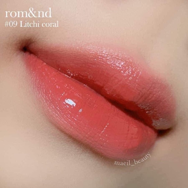 Son Tint Bóng Romand Juicy Lasting Tint #09 - Nude Hồng Cam