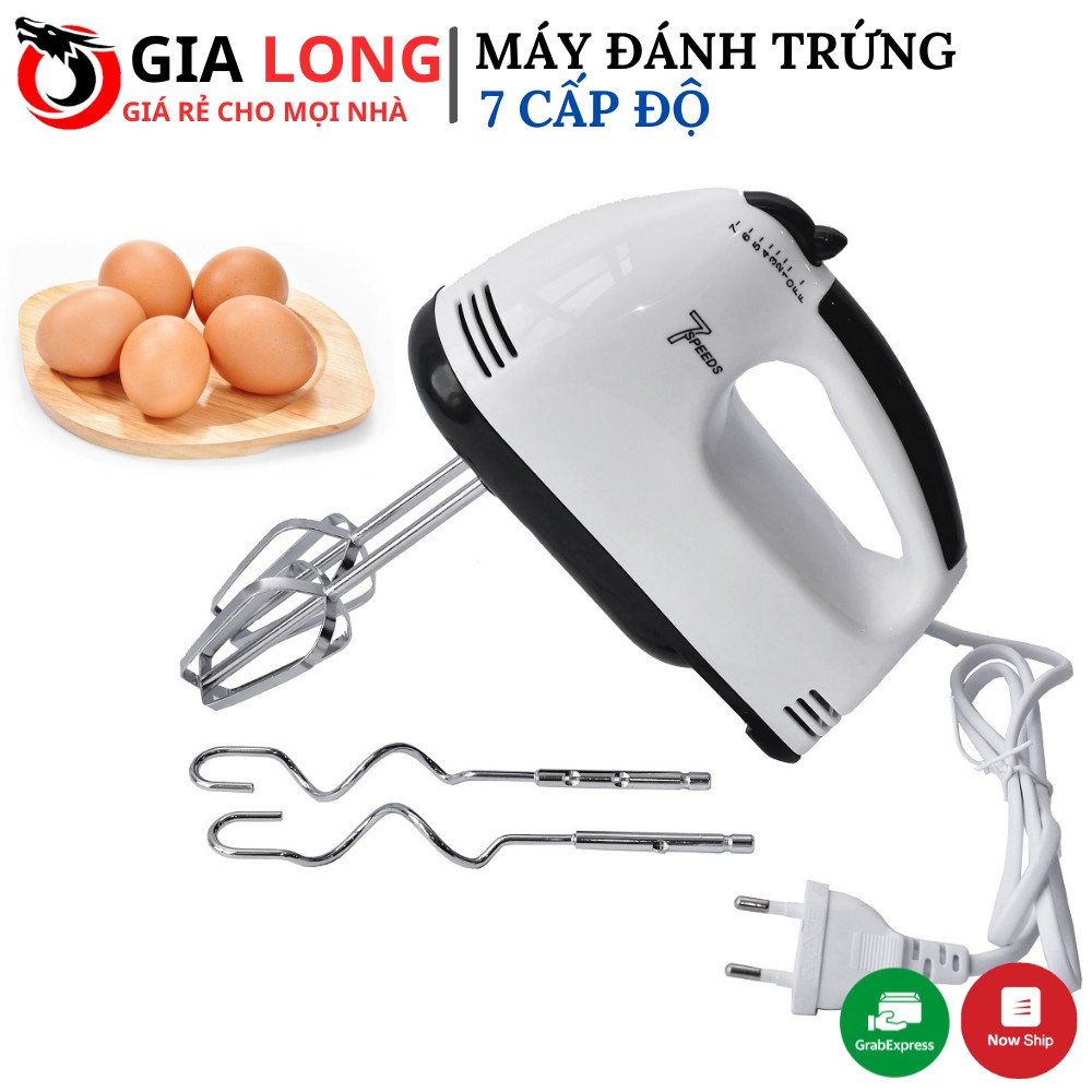 HÀNG LOẠI 1Máy Đánh Trứng Đánh Kem 7 Cấp Độ Cao Cấp Đủ Bộ 4 Que Trộn Cực Mạnh