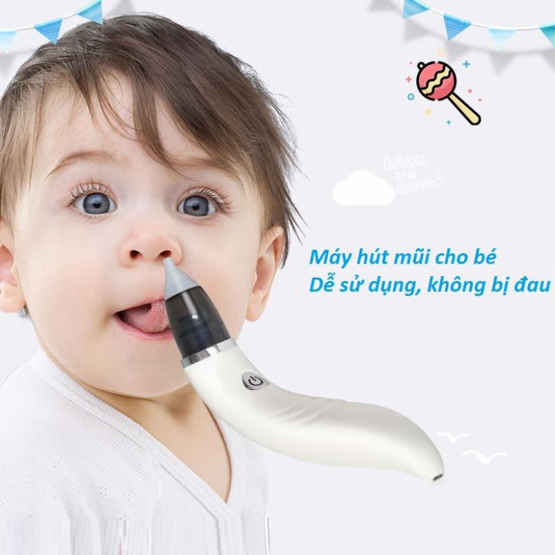 Máy hút mũi, Dụng cụ hút mũi cho trẻ, Máy vệ sinh mũi trẻ em chạy pin sạc