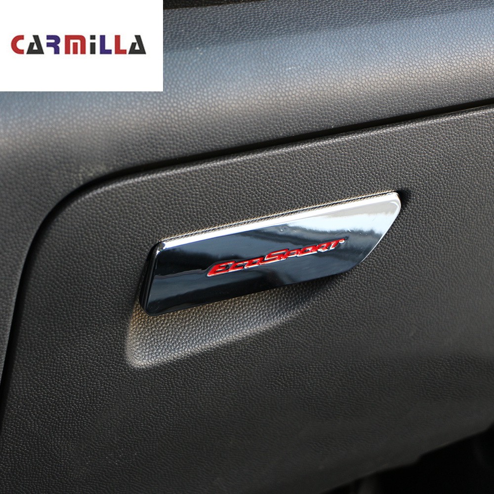Chrome Glovebox Handle Sticker for Ford Ecosport 2013-2017 LHD 3 Colors
