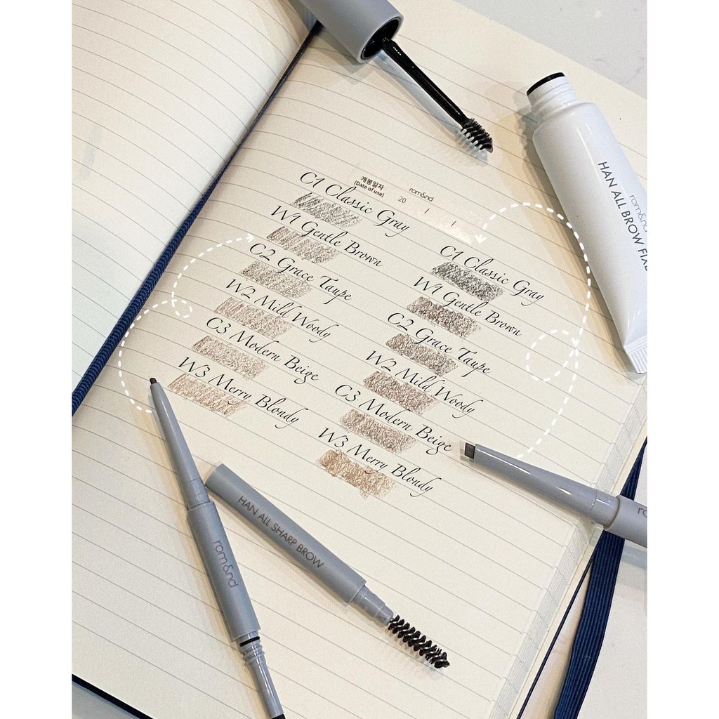 [Han All Line] Chì Kẻ Mày Sắc Nét, Lâu Trôi Nét Ngang Romand Han All Flat Brow / Nét Mảnh 3 Trong 1 Han All Sharp Brow | BigBuy360 - bigbuy360.vn