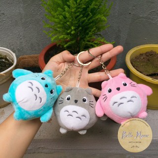 Móc Khoá Thú Bông Totoro Dễ Thương Nhiều Màu - Ảnh chụp thật