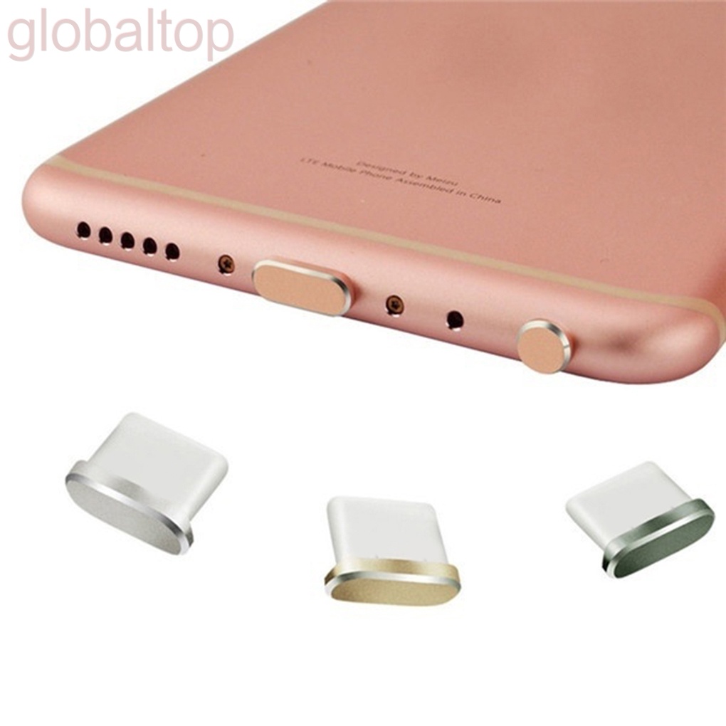 2 Nút bịt chống bụi cổng sạc Usb Type C cho Xiaomi Huawei Samsung