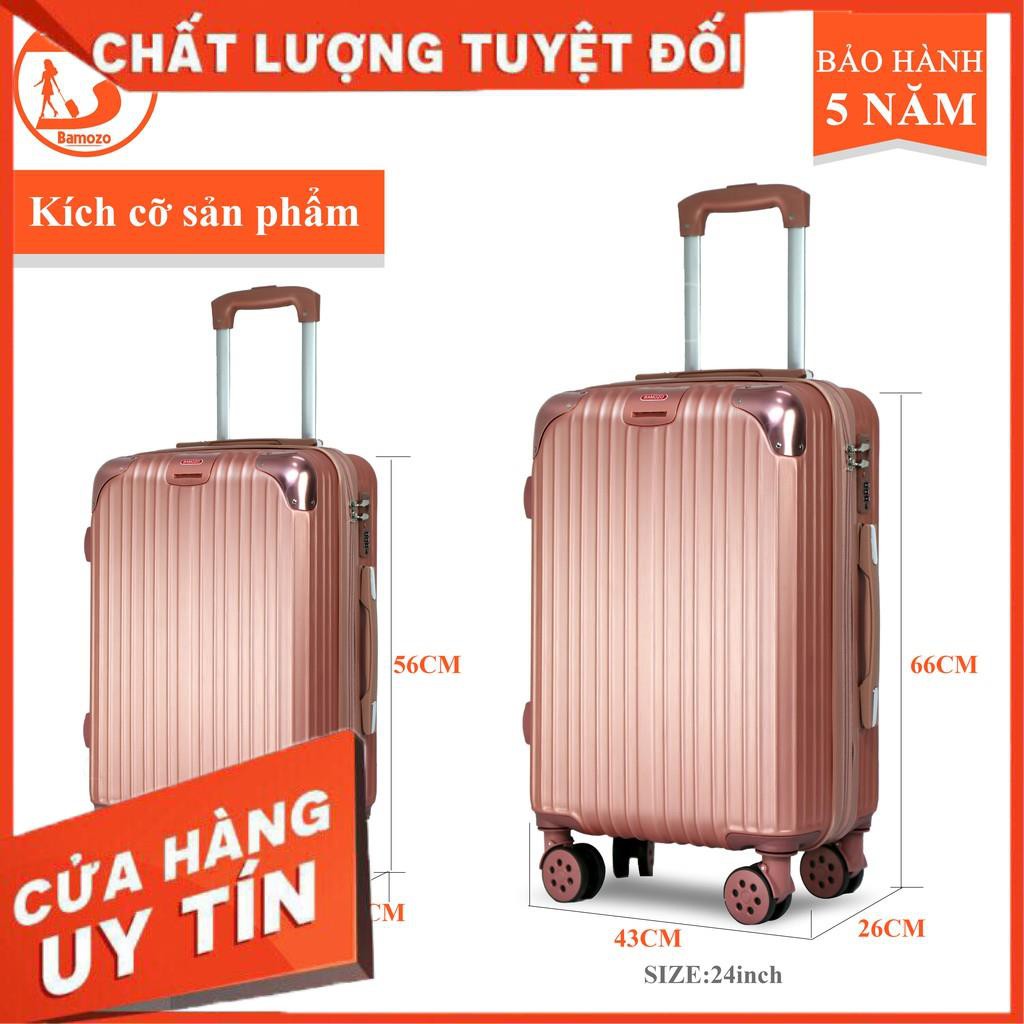 Vali kéo du lịch BAMOZO 8809 Combo Size 24cm + Size 20cm, Chống Va Đập Trên 100kg (BH - 5 năm) - Zado.store.official