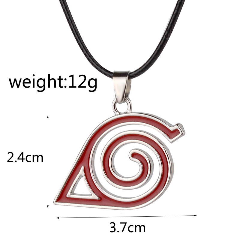 Vòng cổ Mặt Kim Loại Họa Tiết Naruto Akatsuki Itachi Kakashi Phong Cách Hip Hop