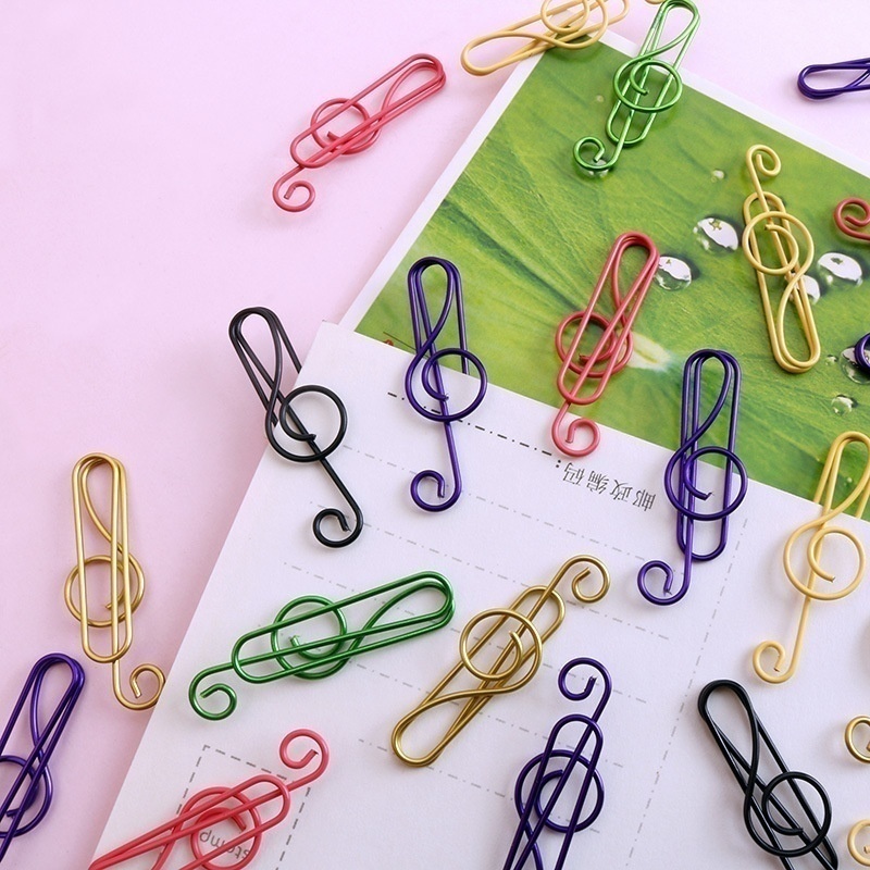 Set 20/30 Kẹp Giấy Hình Nốt Nhạc Sáng Tạo