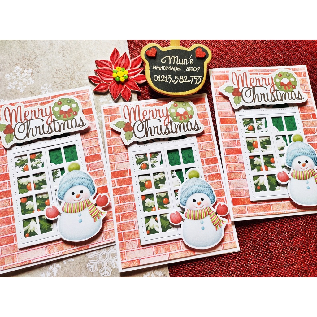 [5 MẪU] Thiệp Giáng Sinh handmade ❄ Noel Cards