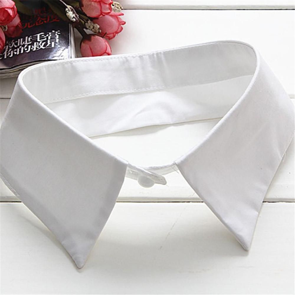 Cổ áo sơ mi giả màu trắng/đen phong cách cổ điển thời trang dành cho nam và nữ