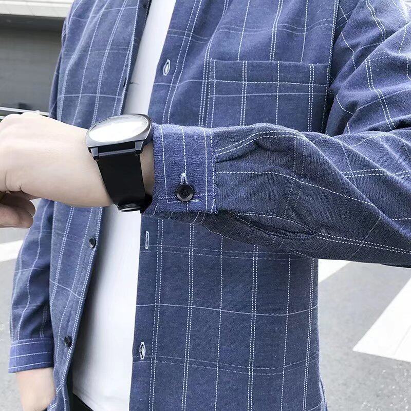 Áo Sơ Mi Ca Rô Dài Tay Thời Trang Dành Cho Nam FARUILINE MEN016