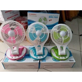 Quạt tích điện mini có đèn Led 5580