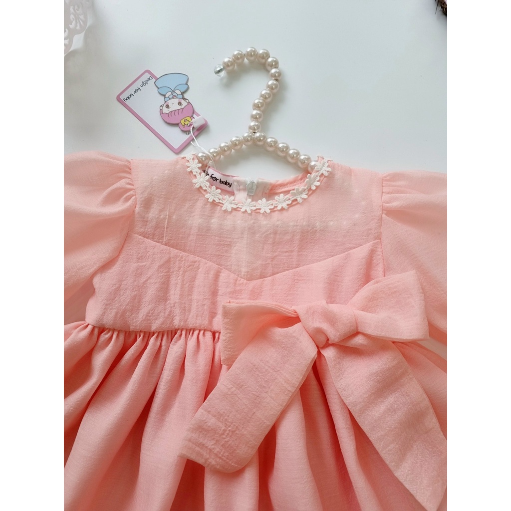Váy đầm công chúa hồng thiết kế cho bé gái diện đi chơi Lễ Tết, tiệc sinh nhật - Riokids TT9