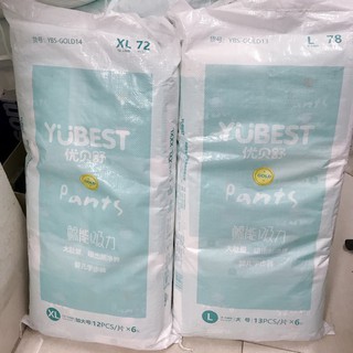 Bỉm Yubest Gold quần nội địa Trung M84/L78/XL72