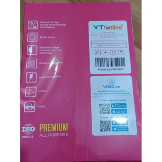 Giấy A4 VTOnline định lượng 70