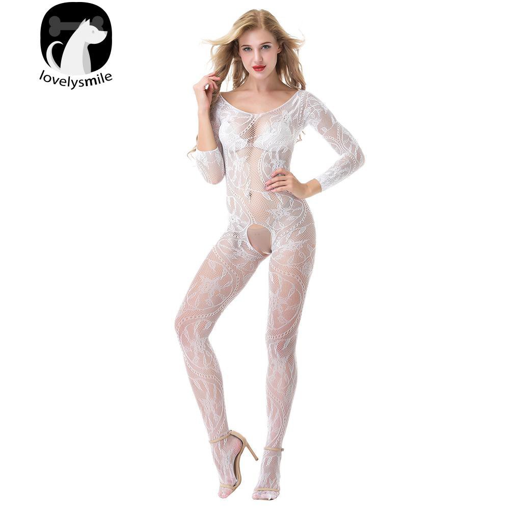 Bodysuit ren trễ vai xuyên thấu quầ không đáy | BigBuy360 - bigbuy360.vn