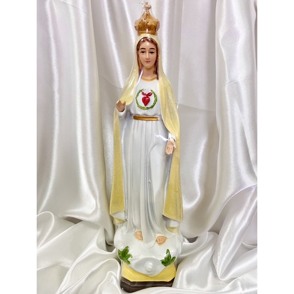 Tượng công giáo - Tượng Đức Mẹ Fatima cao 30cm mẫu xưa