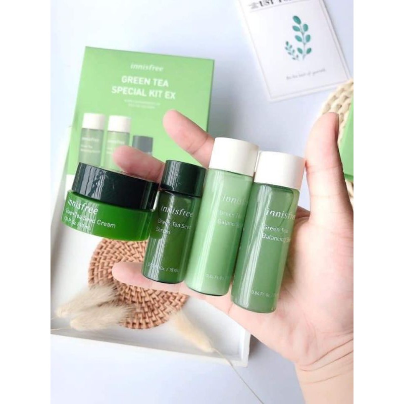 Bộ 4 Món Dưỡng Ẩm Innisfree Green Tea Special Kit EX ( mẫu mới nhất )