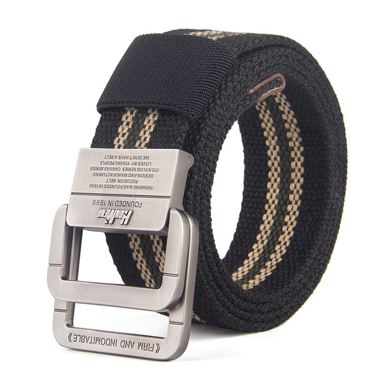 Thắt lưng vải canvas phối cotton thời trang chất lượng cao cho nam