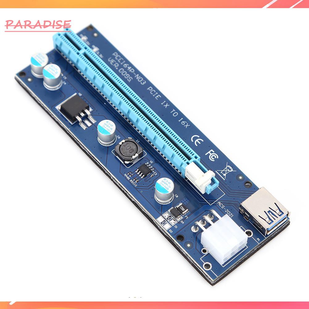 1 Dây Cáp Chuyển Đổi Pci Express Riser Card Usb 3.0 Pci-E 1x Sang 16x