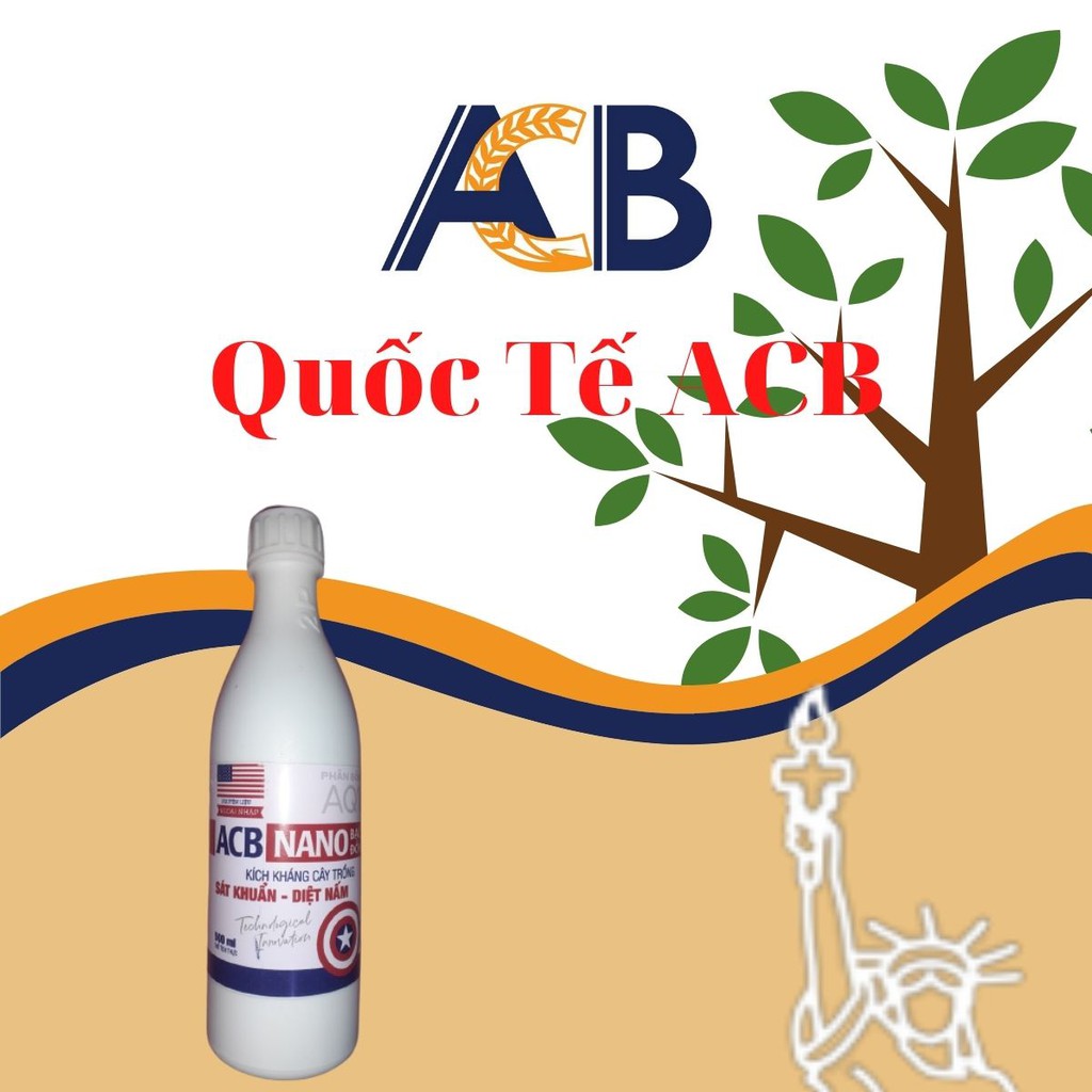 Phân bón Nano BẠC ĐỒNG 500ml Quốc Tế ACB sát khuẩn diệt, nấm