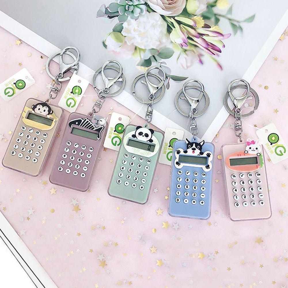 Móc Khóa Acrylic Hình Chó / Mèo Mini Phong Cách Hàn Quốc Cho Học Sinh / Văn Phòng