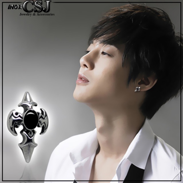 Bông tai nam thanh kiếm inox 1 cặp