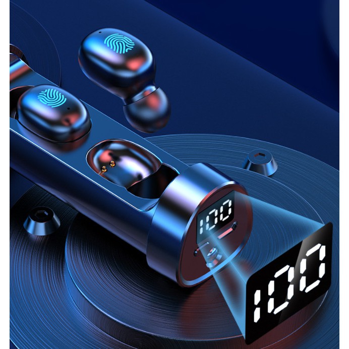Tai nghe bluetooth không dây N21 màn led hiển thị pin,Tai nghe bluetooth cho điện thoại các loại tích hợp đèn led