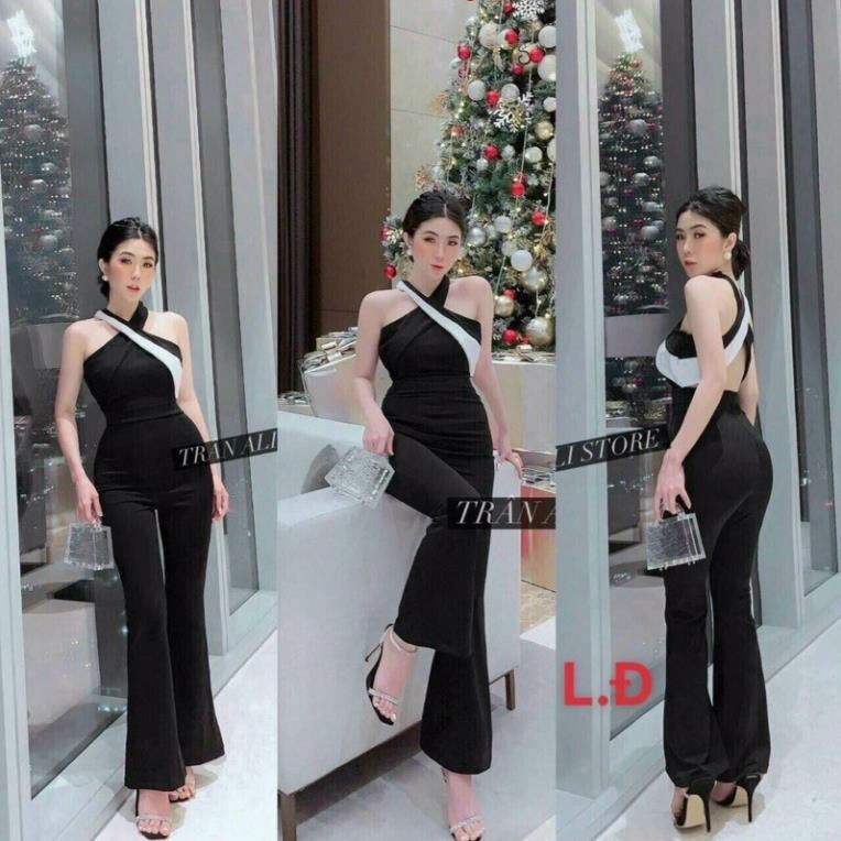 Jum cổ yếm phối trăng có mút ngực sexy sang chảnh kèm hình thật