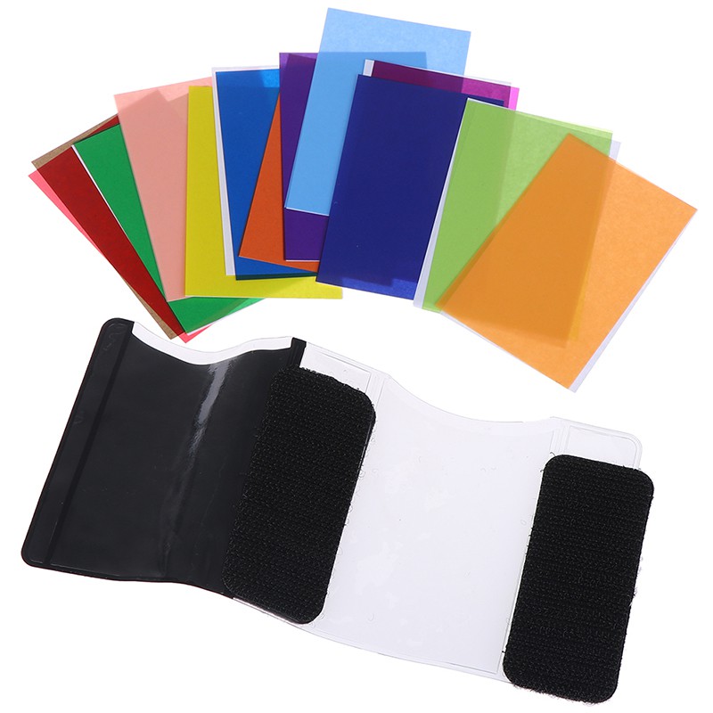 Bộ 12 Thẻ Gel Lọc Màu Cho Đèn Flash Máy Sấy