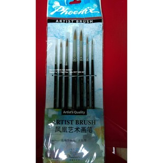 [Giá Tốt] Bộ cọ vẽ Phoenix 8805S-7, cọ lông sóc, cọ lông thú (Cọ đầu nhọn)