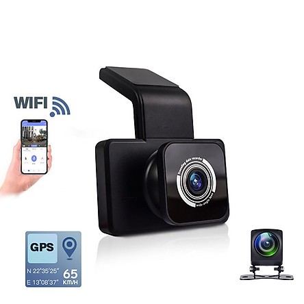 HÀNG CHÍNH HÃNG FREESHIP Camera hành trình K10 Kèm camera lùi Wifi GPS | BigBuy360 - bigbuy360.vn
