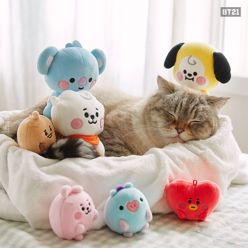 Offical BT21 baby sitting doll Gấu bông Bt21 chính hãng