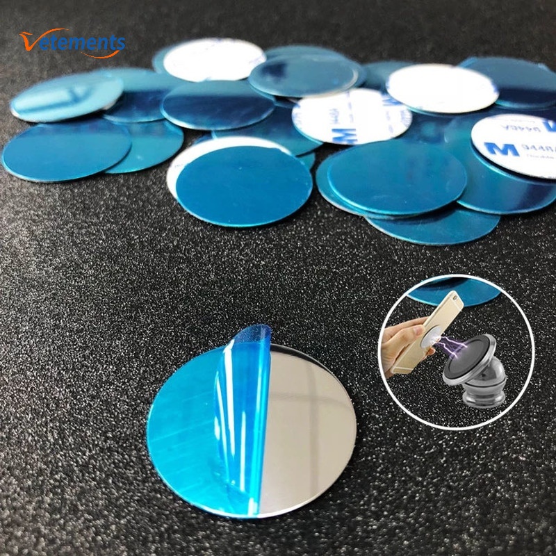 1 Miếng Giá Đỡ Điện Thoại Bằng Kim Loại Nam Châm 30mm Siêu Dính Cho Xe Hơi