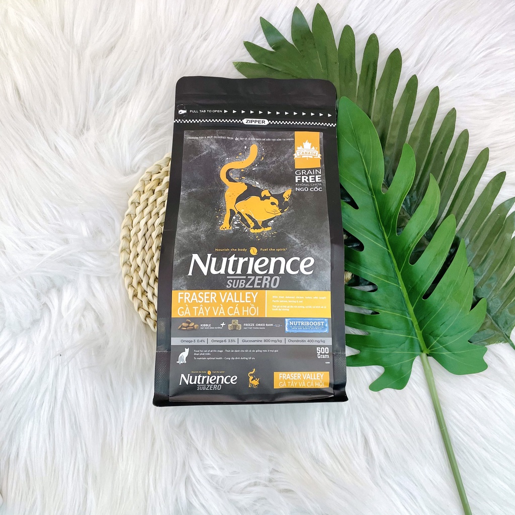 Thức ăn cho Mèo - Hạt Cho Mèo Nutrience Subzero cao cấp 500g
