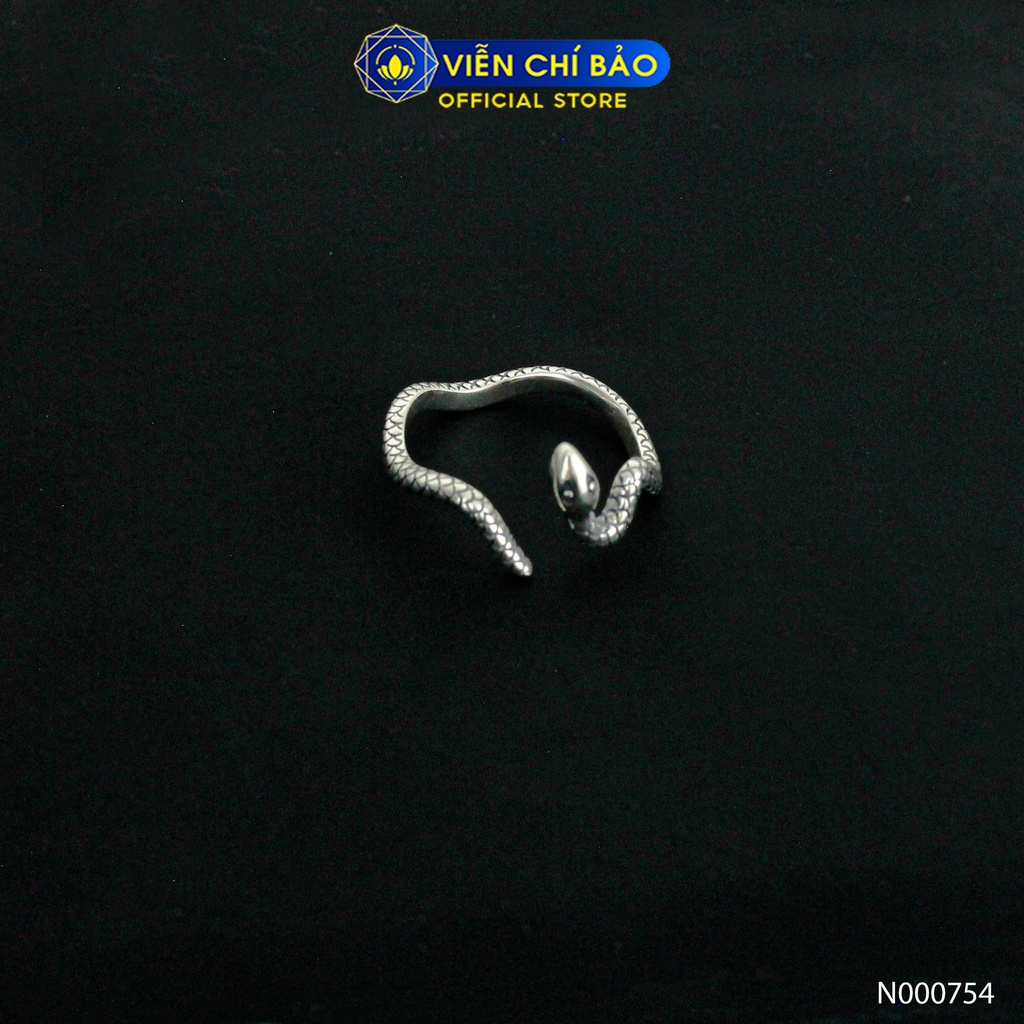 Nhẫn bạc nữ mãng xà bạc thái bản nhỏ chất liệu bạc 925 thời trang phụ kiện trang sức Viễn Chí Bảo N000754