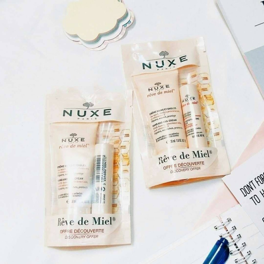 Set dưỡng tay môi NUXE Pháp