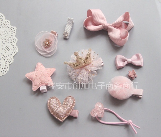set 10 đồ kẹp tóc chicbaby- nhiều mẫu