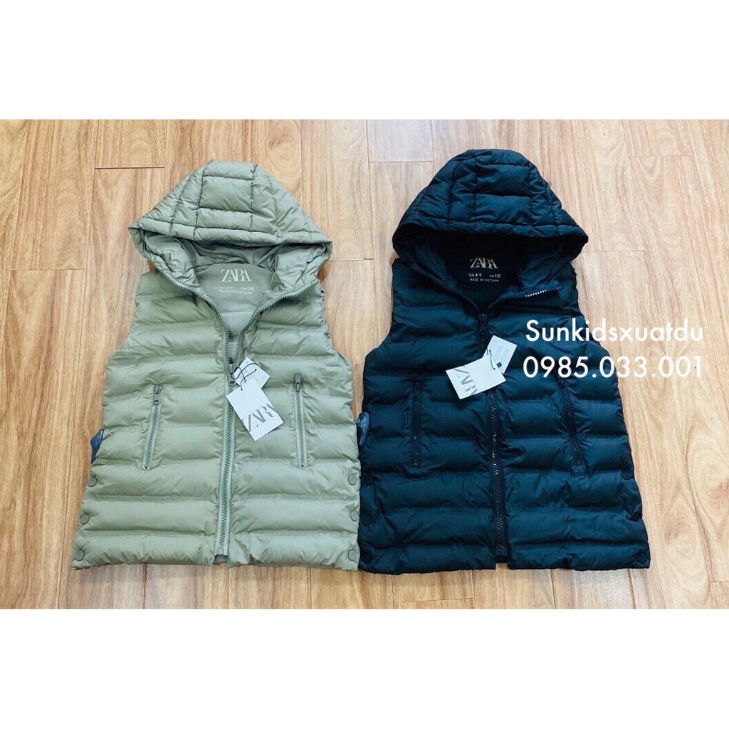 Áo phao gile chần bông ZR 3 cúc sườn
