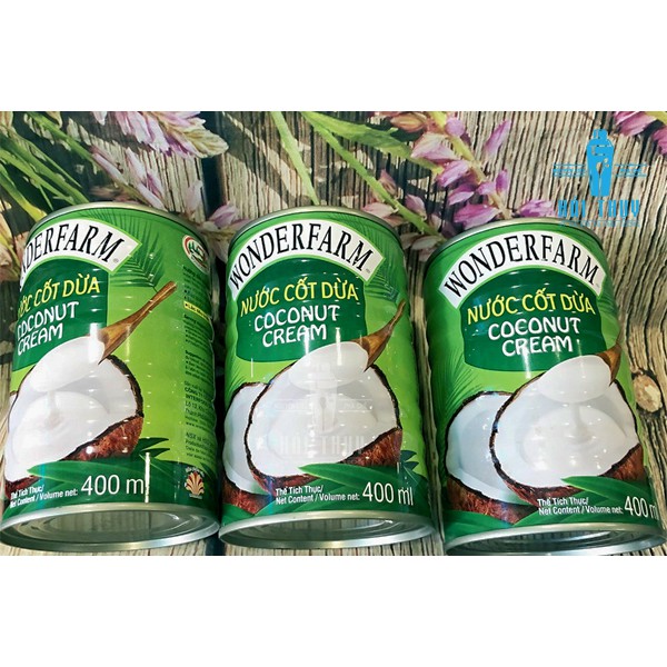 Nước cốt dừa wonderfarm coconut cream lon 400ml