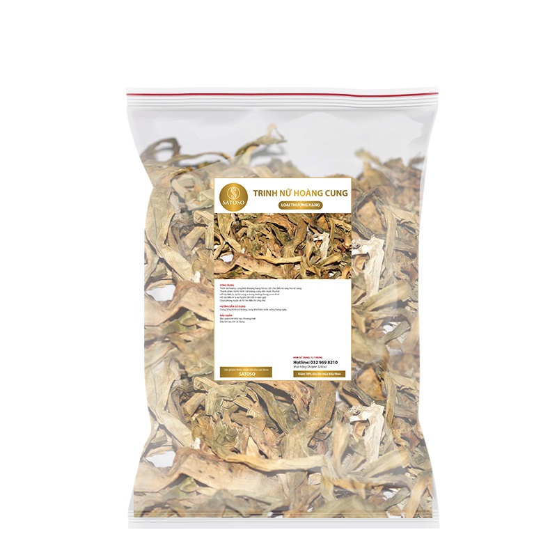 Lá trinh nữ hoàng cung sấy khô SATOSO 1kg thơm sạch SA16